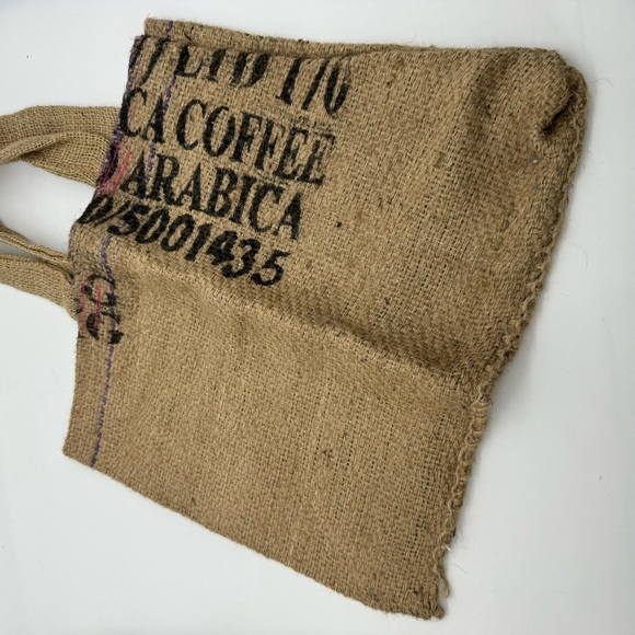 Franschhoek Wine Tram Burlap Tote - Picture 1 of 5